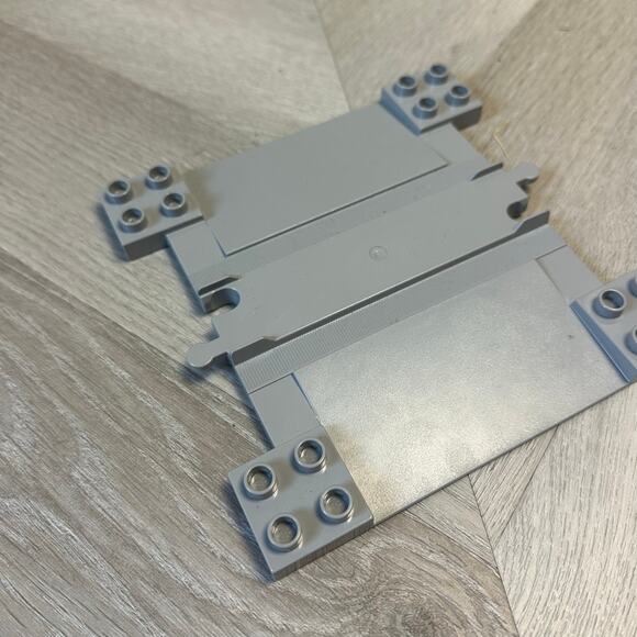 Lego Duplo 6391 Train Track with Ramps for Car Crossing Gray - Picture 3 of 6